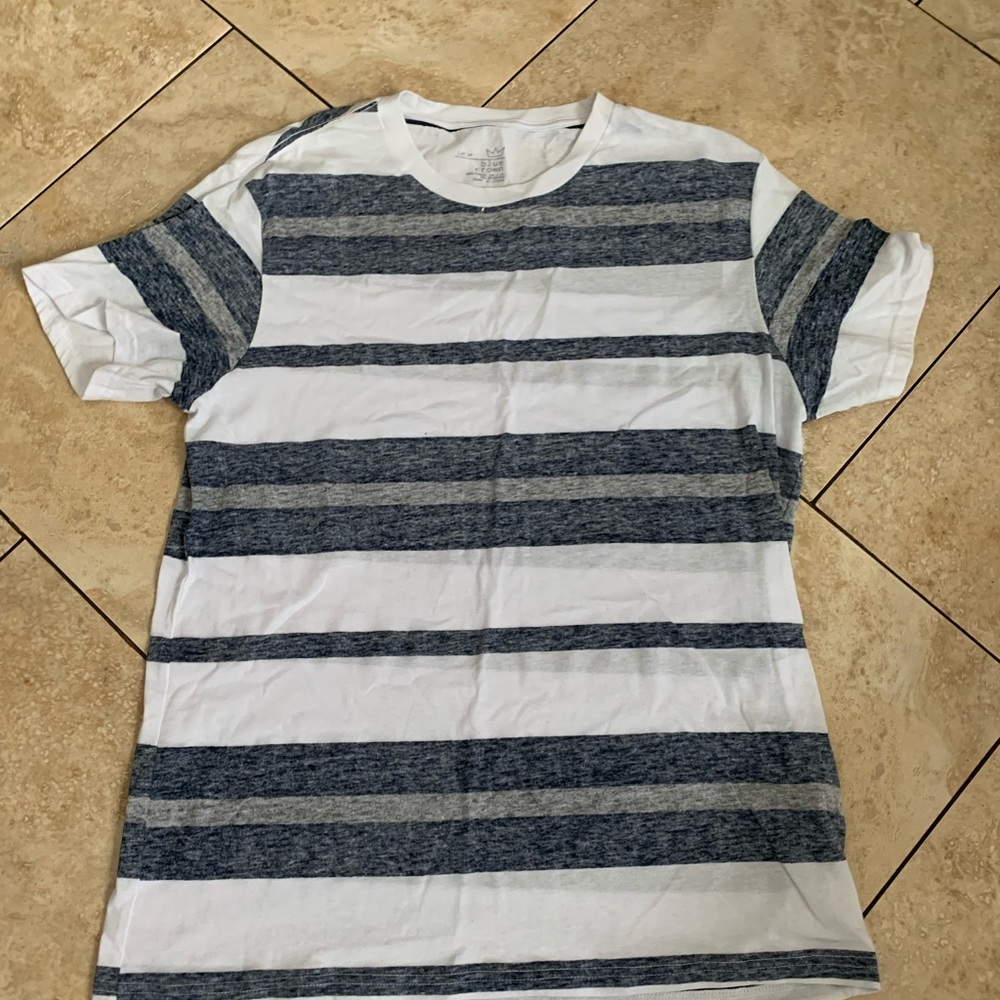 Blue crown striped Tee